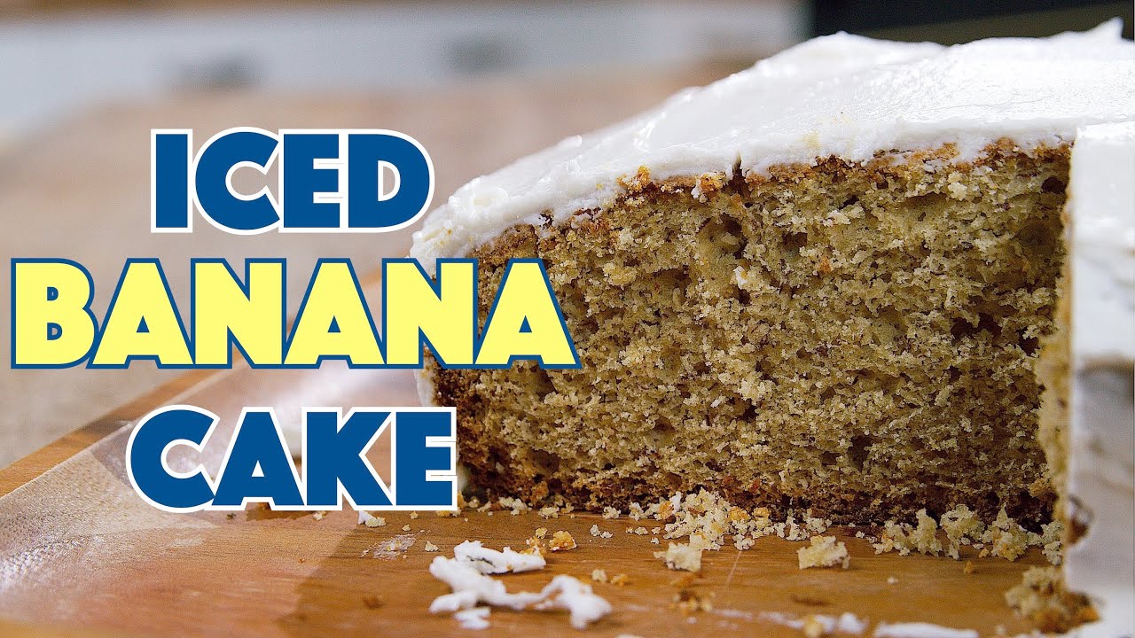 🍌 1930 Iced Banana Cake Recipe