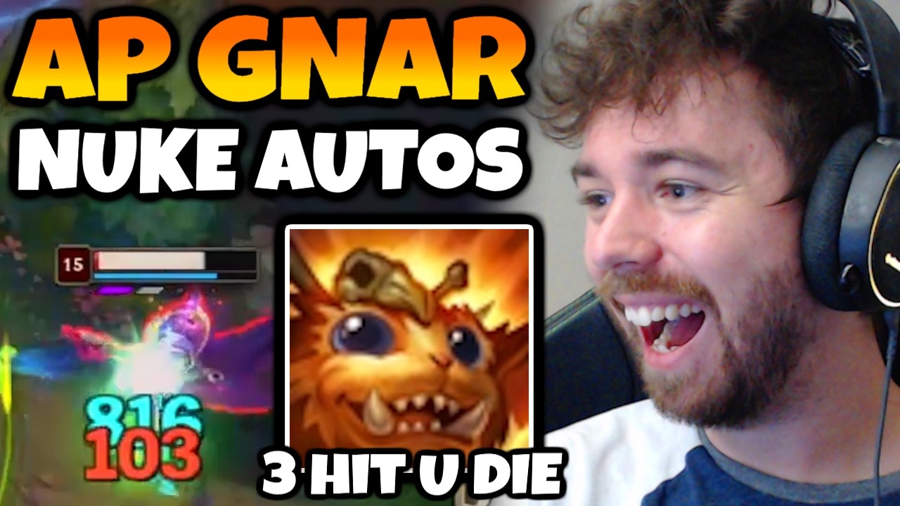 AP GNAR literally NUKES every 3 AUTOS. I can't believe this actually worked