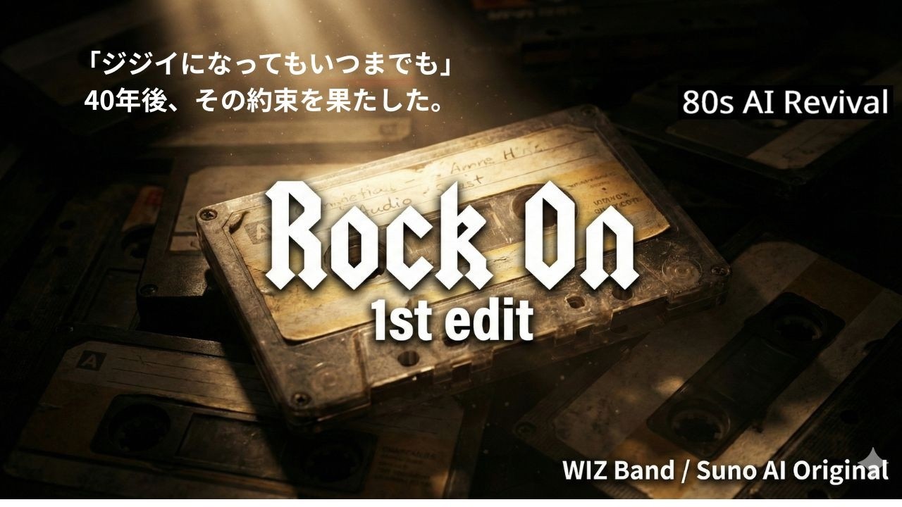 【Straight Rock】Rock On 1st edit (Suno AI Original) ｜40年前、実家のテープと映像で蘇る「自分たちとの約束」
