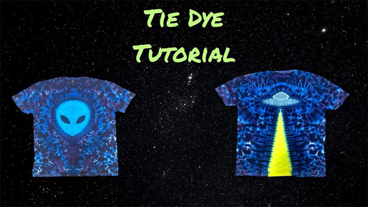 Alien / UFO Tie Dye T-Shirt Tutorial - How To Tie Dye
