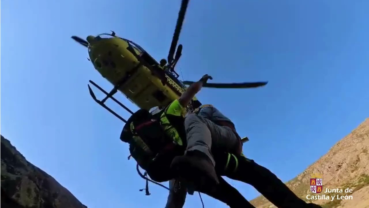 Rescate en Navalperal de Tormes en la Sierra de Gredos