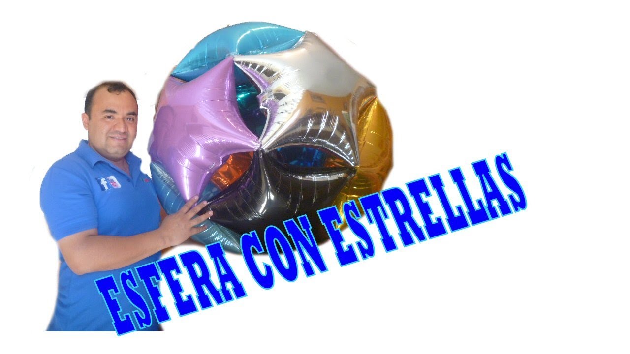 ESFERA CON ESTRELLAS GLOBOS CHASTY