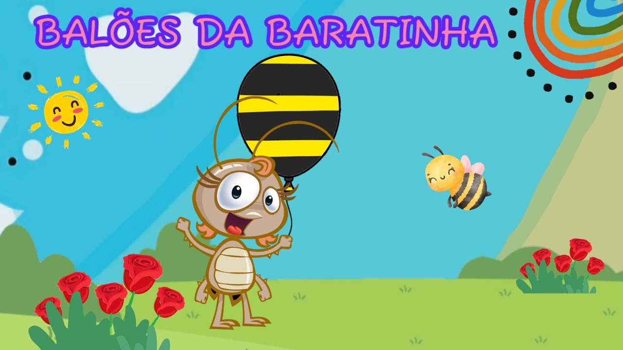 Balões coloridos da Baratinha