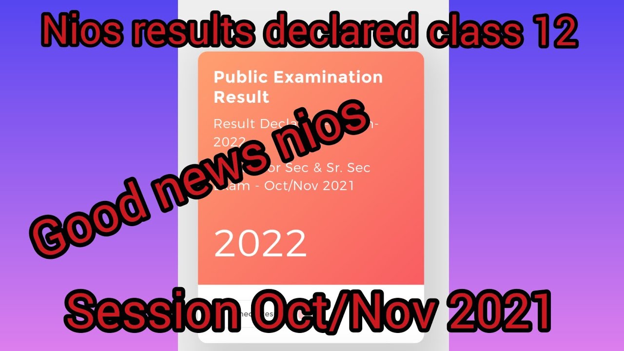 #nios lastest 2021 #october2021 #nios results declared Oct /Nov 2021