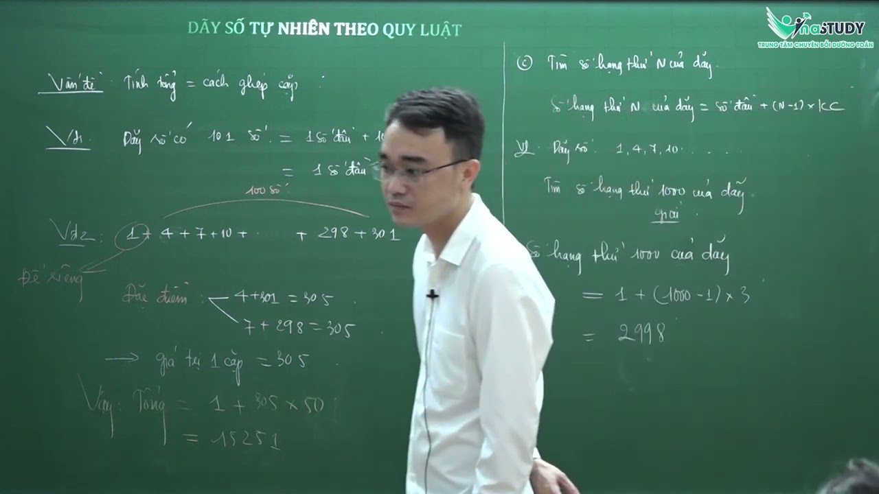 Toán nâng cao lớp 6 - Dãy số tự nhiên theo quy luật - Thầy Nguyễn Thành Long - Vinastudy.vn