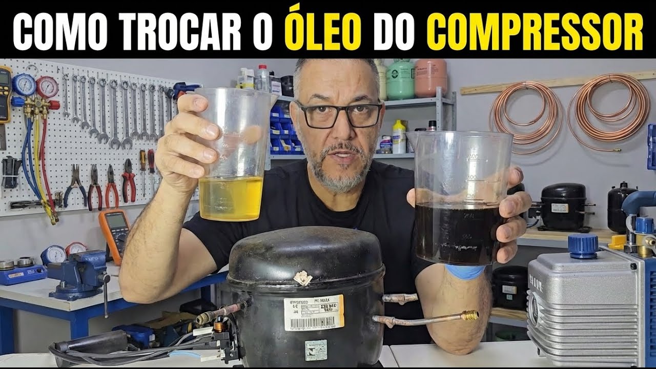 ❄️🔧Duas Formas de Trocar o Óleo do Compressor!