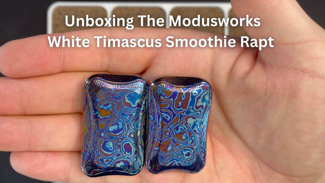 Unboxing The Modusworks White Timascus Smoothie Rapt | Daily Dose Of Fidgets |