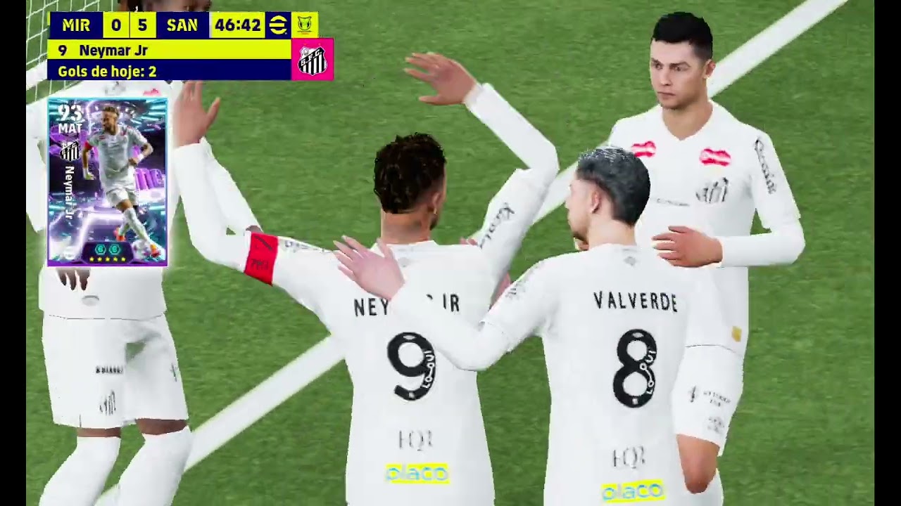 Ganhei de escanteio com neymar 