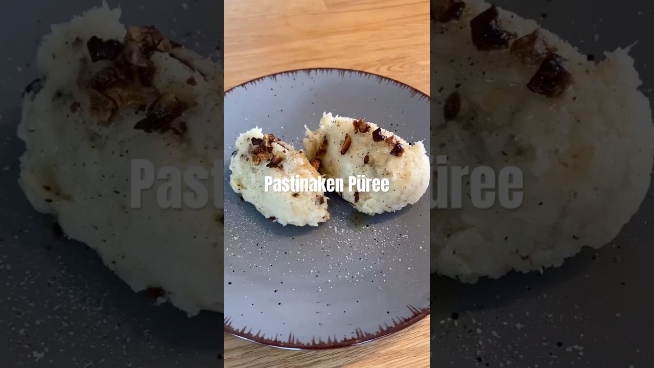 Pastinaken Püree mit Knoblauch