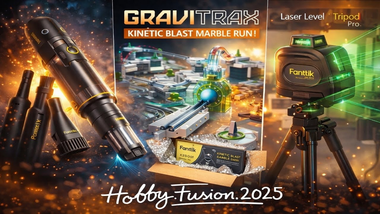UNVEIL: Fanttik Laser Level Tripod | GraviTrax Kinetic Blast Marble | X200 Mix Cordless Car Vacuum