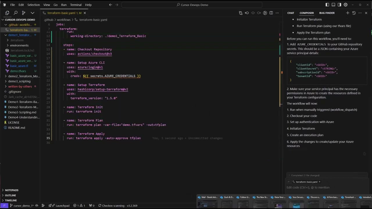 🚀 Writing Terraform Code Faster with AI in Cursor IDE! (Time-Saving Demo)