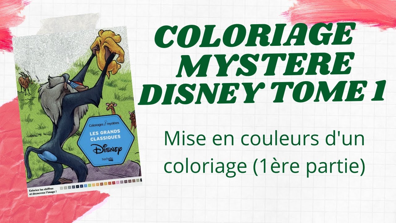 Coloriage Disney T1 : quand je fais une petite avancée...