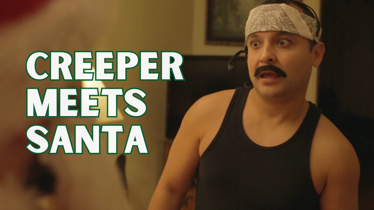 CREEPER MEETS SANTA!!!!