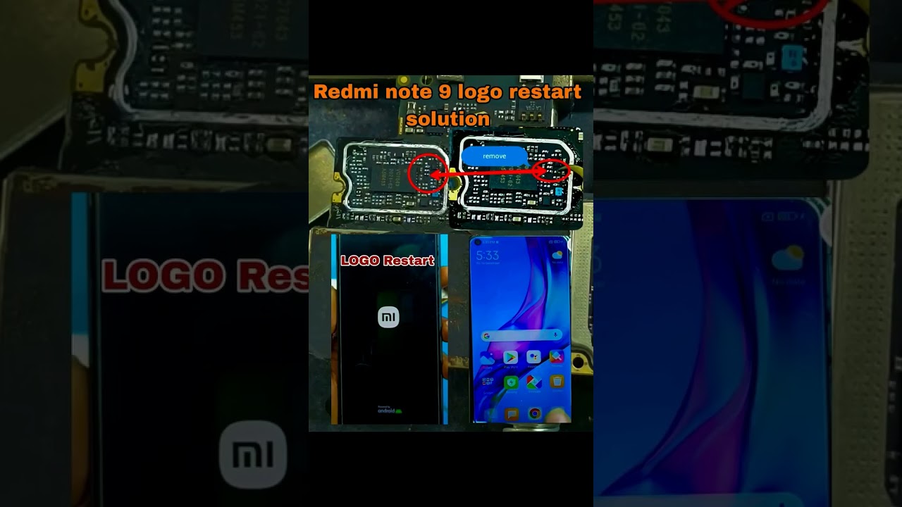Redmi note 9 logo restart solution