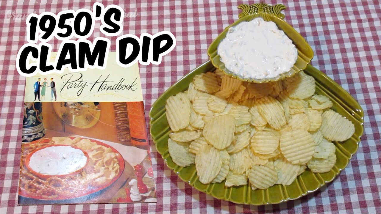 Vintage 1950's Clam Dip Recipe - Philly Dip Party Handbook Cookbook