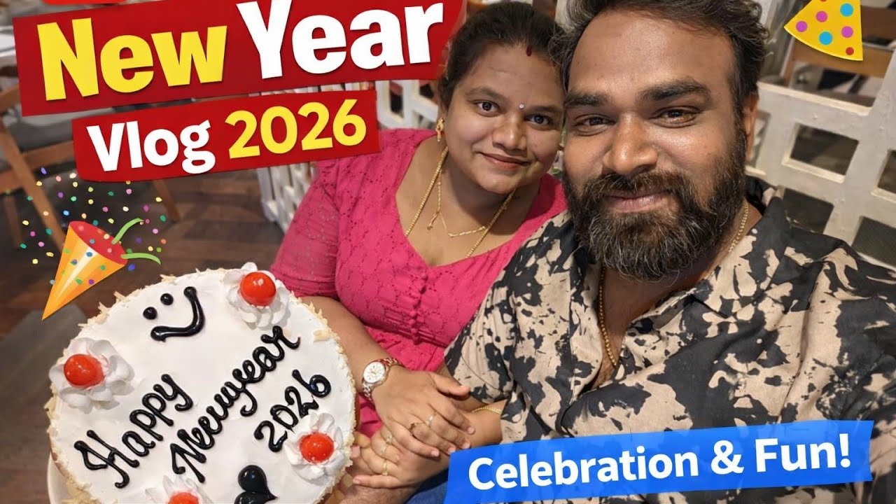 NEW YEAR NIGHT CELEBRATION 2026🧿🤍🔥#newyear #celebration #2026 #love #bonding #family #couple #foodie