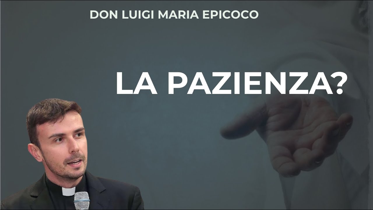 che cos'è la pazienza? Don Luigi Maria Epicoco