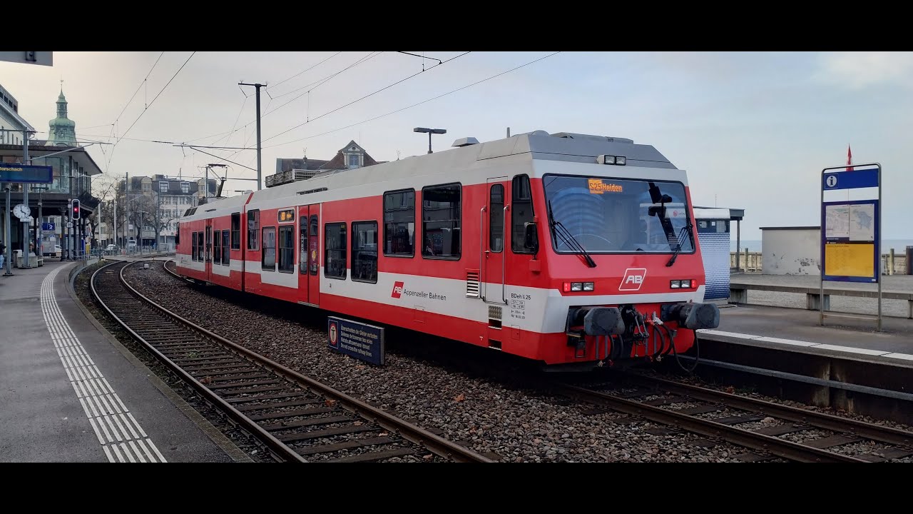 Swiss SBB Trains and Cable Car at Santis in Switzerland January 2026