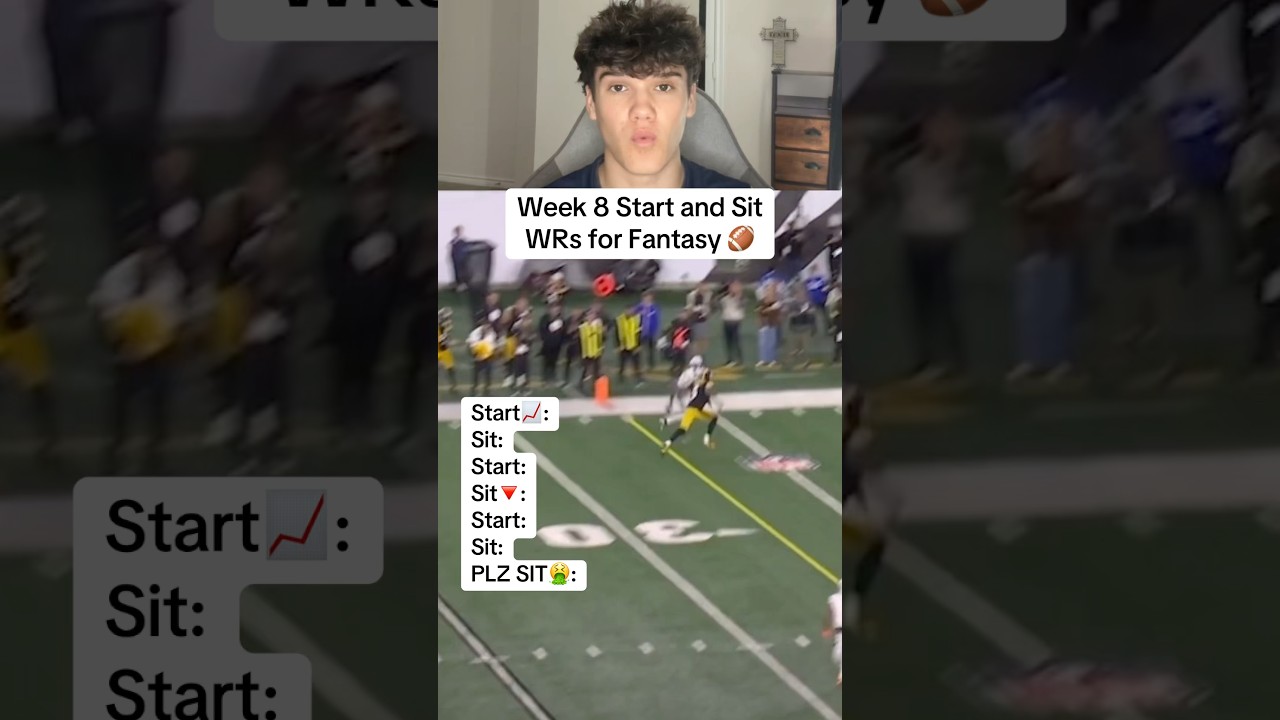 Week 8 WR Start and Sits for Fantasy Football🏈 #fantasyfootball #espnfantasy #nflfootball #nfl