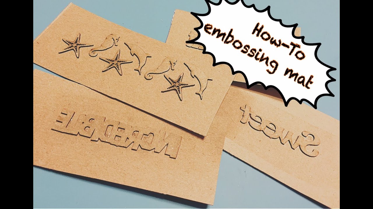 how to make your own embossing mats for leather - Tutorial