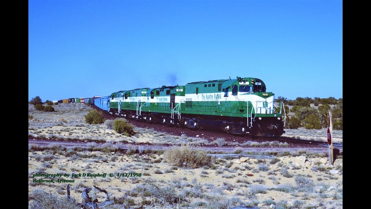 ALCO's, Working their guts out on the Apache Railway,  in the Arizona desert, April 1998