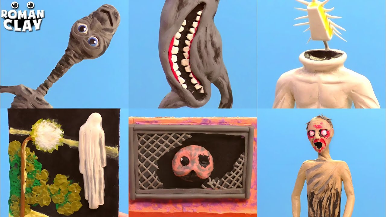 NEW Trevor Henderson Creatures with Clay 😬 Smile With Me, The Light Lurker, Cotton Ghost, Old Growth