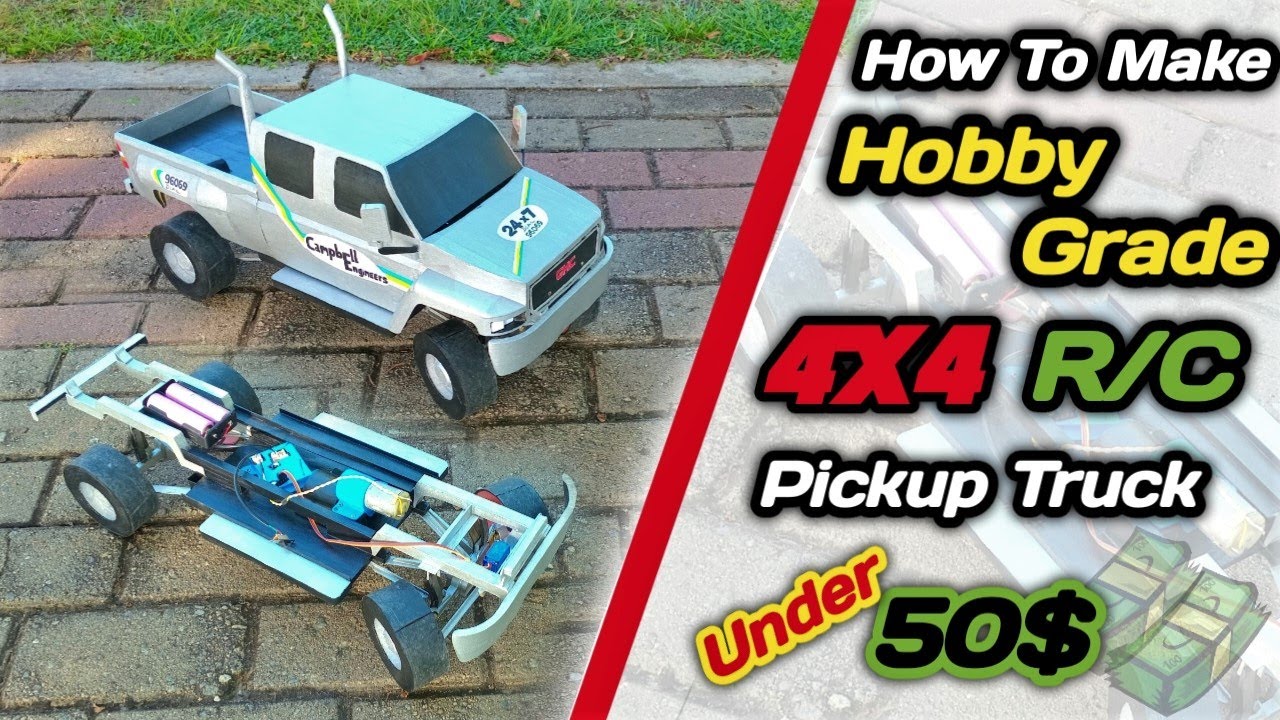 How To Make HOBBY GRADE RC 4X4 at home
