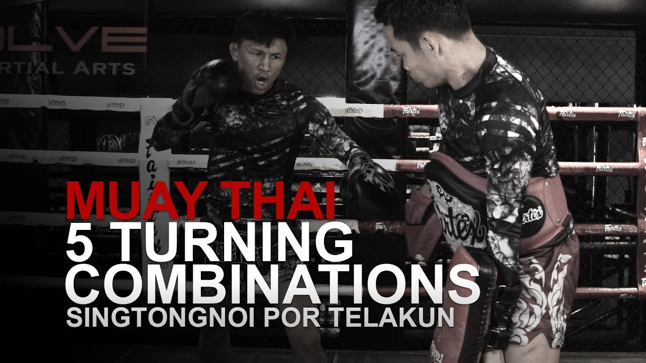 Muay Thai: 5 Turning Combinations! | Evolve University