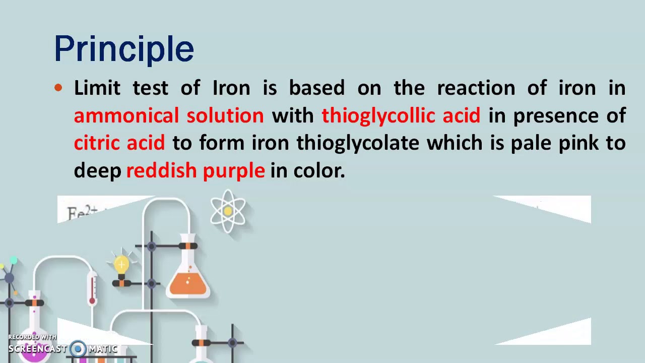 Limit Test For Iron | Mr.Kiran Gaikwad
