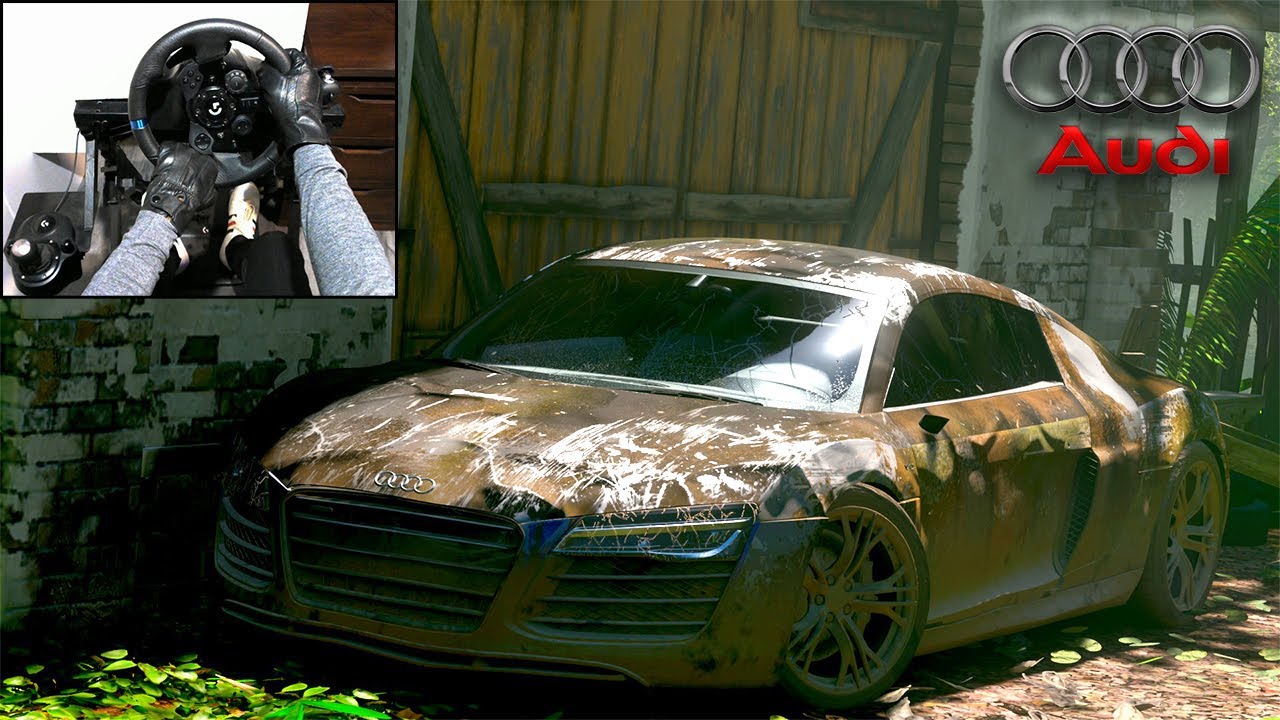 Rebuilding  Audi R8 coupe v10 Plus Quattro - Forza Horizon 5 Logitech G923 Gameplay