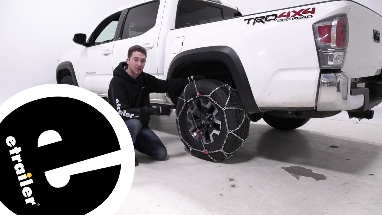 etrailer | Installing the Konig Tire Chains on your 2022 Toyota Tacoma