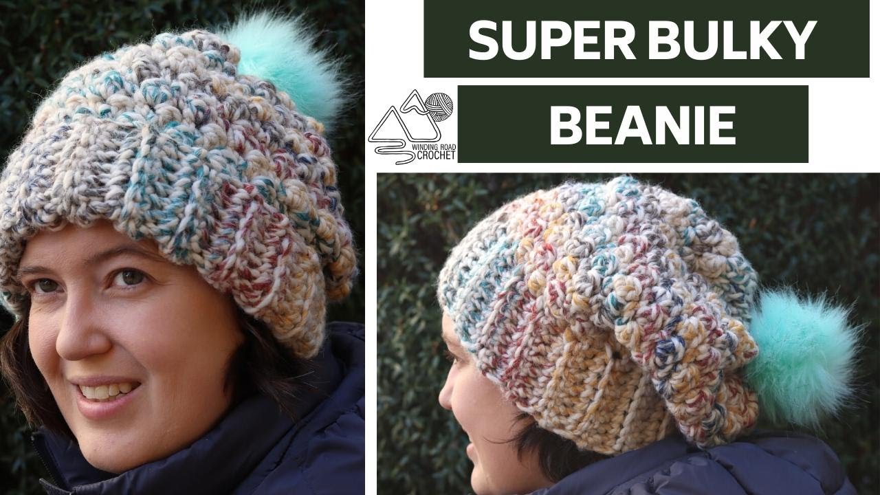 CROCHET: Super Bulky Crochet Beanie Pattern by Winding Road Crochet