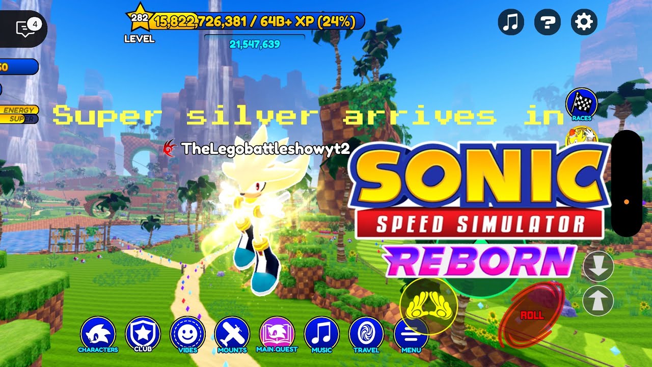 Super silver arrives in sonic speed simulator