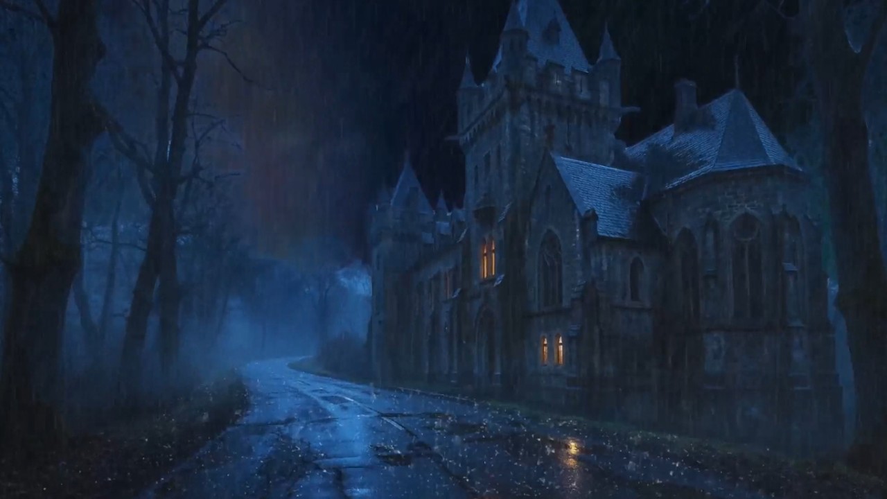 Lose Yourself in Rainy Night ⚡️🌧️⚡️ Powerful Thunder and Rain for Sleep Instantly & Escape Stress
