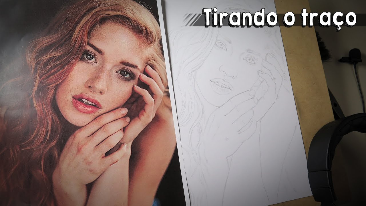 Começando um desenho - Tirando o traço e escolhendo as cores #1