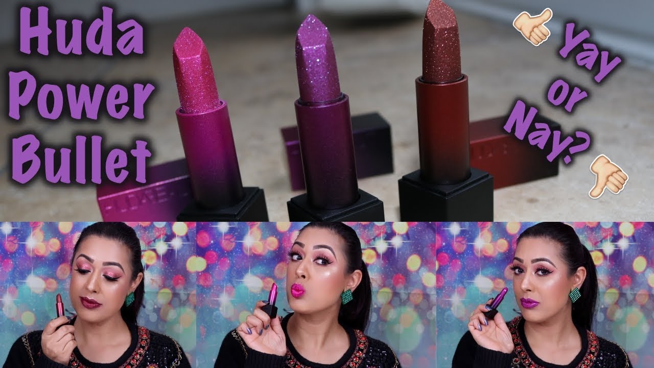 REVIEW & DEMO: NEW Huda Beauty Power Bullet Metallic Lipsticks