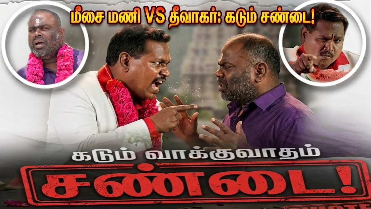 வாட்டர்மெலன் தீவாகர் 🍉vs 🍉மீசை மணி 🥚🍗 மீசை மணியை பார்த்து ஓடிய தீவாகர்😂 #trending #trendingshorts 