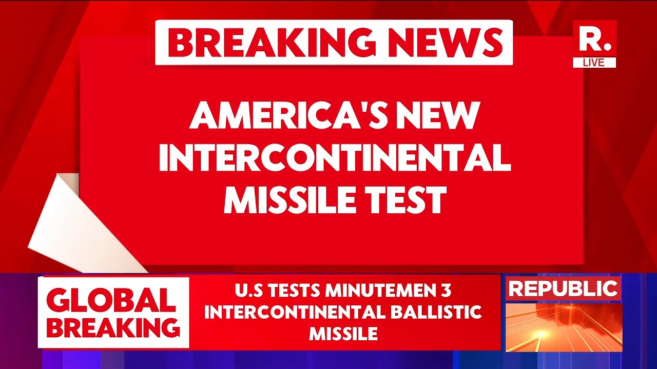LIVE: US Test-Fires Minuteman III Nuclear-Capable ICBM From California | Pentagon Confirms Launch
