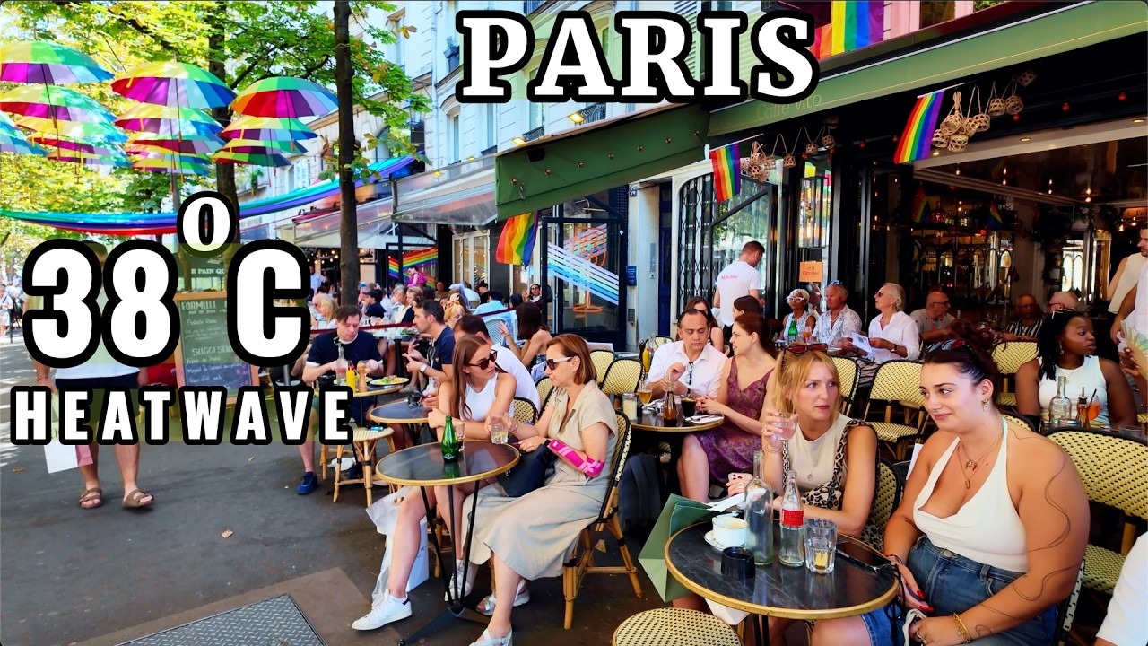 PARIS HEATWAVE 2026 | 4K Paris Walking Tour | Rue de Rivoli, Louvre & Champs-&Eacute;lys&eacute;es 🇫🇷