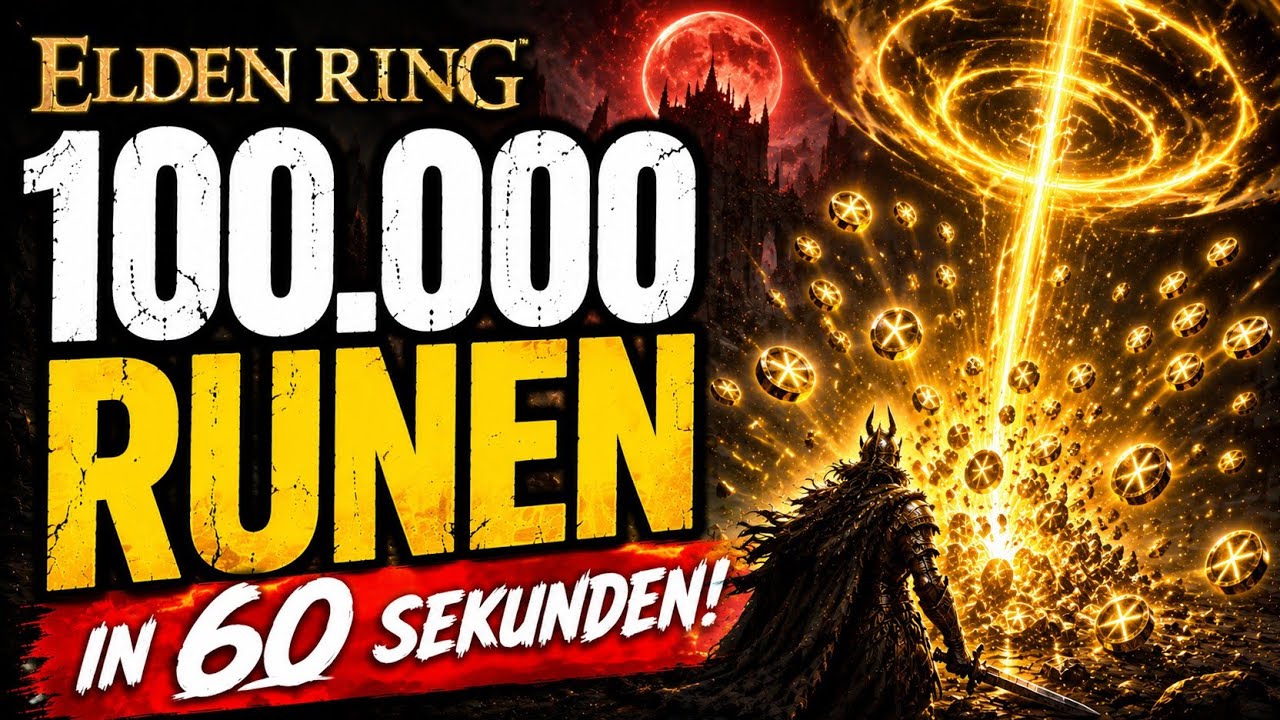 Elden Ring - 100.000 Runen Pro 60 Sekunden komplett Guide Deutsch | Die beste Runen farm Methode