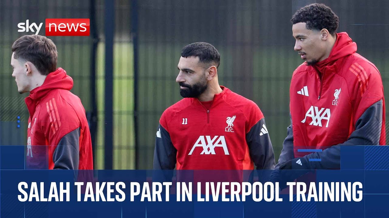 Liverpool train after Mo Salah's bombshell interview about his future