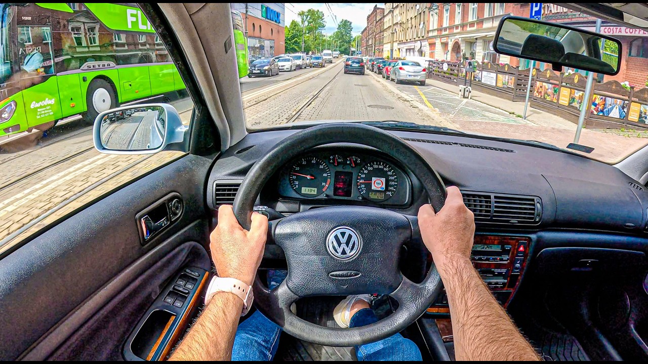1998 Volkswagen Passat B5 (1.8 T 20V 150 hp) | POV Test Drive #2718 Joe Black