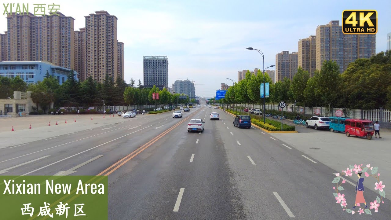 Bus Tour to Xixian New Area and Western Cloud Valley｜Walk China｜西部云谷｜西咸新区｜4K HDR｜2021
