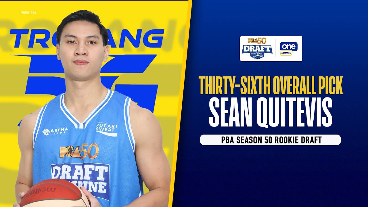 Sean Quitevis is the THIRTY-SIXTH overall pick | PBA Season 50 Rookie Draft