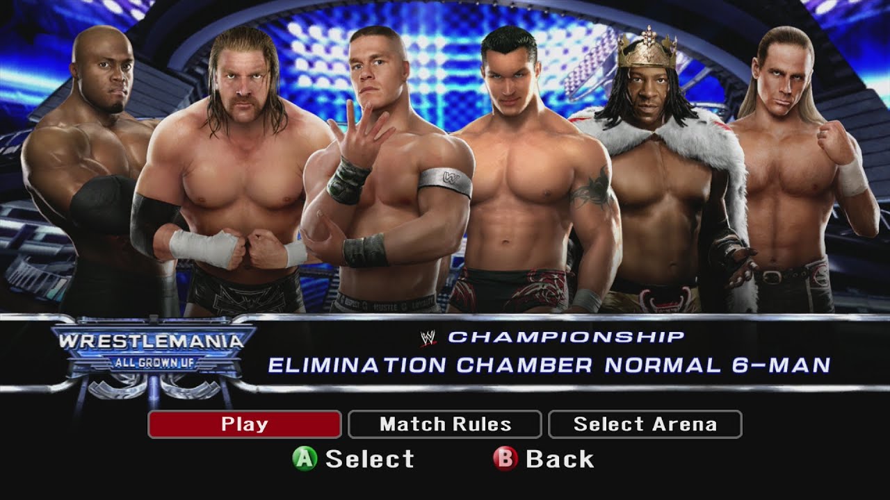 WWE SMACKDOWN VS RAW 2008 (ELIMINATION CHAMBER) (WWE CHAMPIONSHIP) XBOX 360
