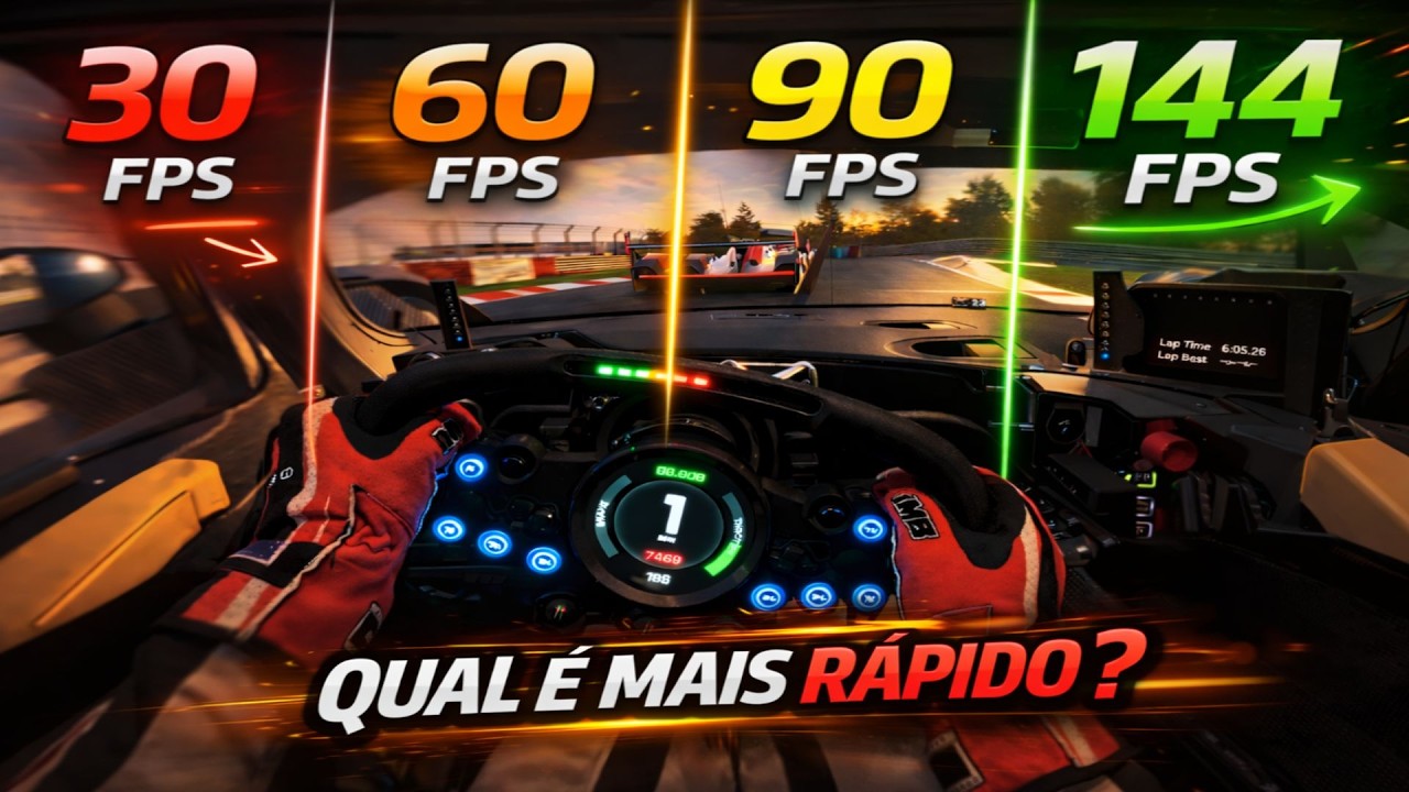 FPS ALTO te faz mais RÁPIDO? Testei 30, 60, 90 vs 144 FPS (O resultado me surpreendeu!)