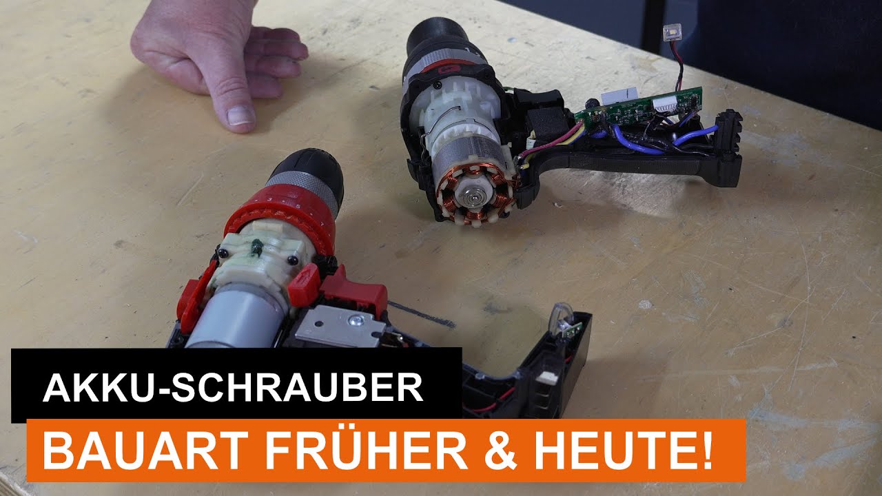 Brushless Motor und ein Vergleich von früher und heute von Akkuschraubern