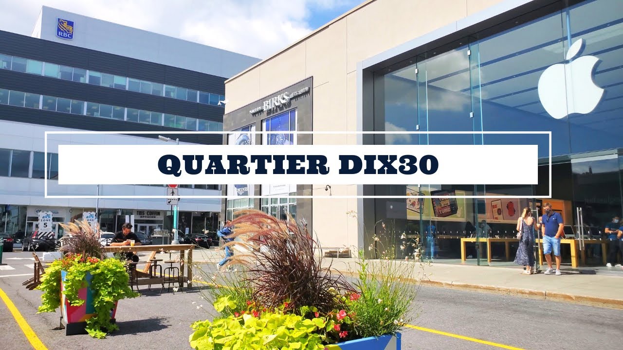 Upscale Shopping Mall Quartier Dix30 in Brossard, Québec, Canada