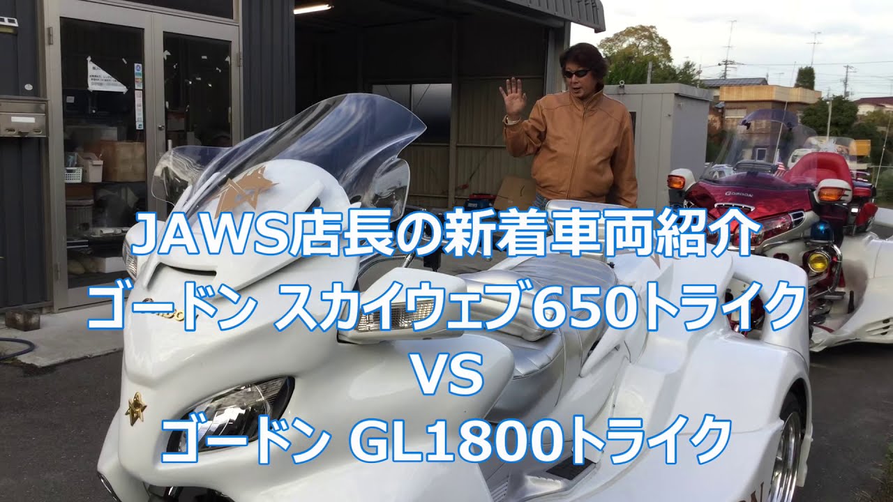 ゴードン スカイウェブ650トライク VS ゴードン GL1800トライク【JAWS店長の新着車両紹介】