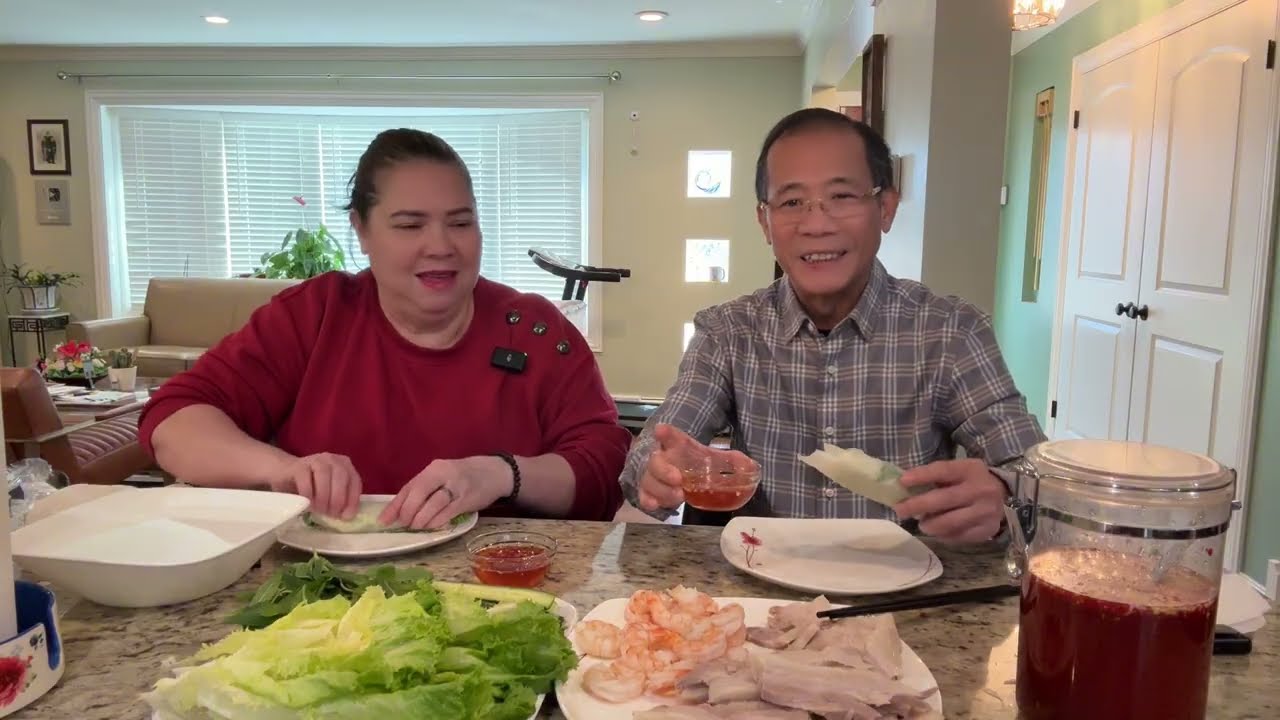 VLOG 1626 ll Trải Lòng Câu Chuyện Với Món Tôm Thịt Heo Luộc Cuốn Bánh Tráng 